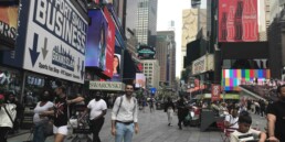 Ramy Ayoub in Times Square, New York City