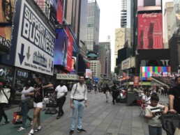 Ramy Ayoub in Times Square, New York City